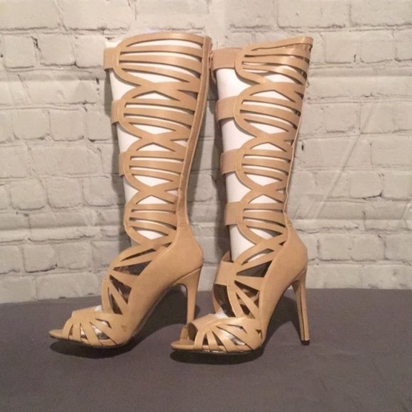 Eye Candie Shoes - NIB Gladiator Style High Heel Boots, Multiple Szs